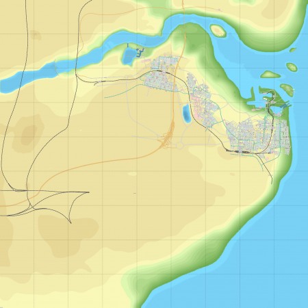 Niegotowa mapa miasta Førerstad, 2048x2048